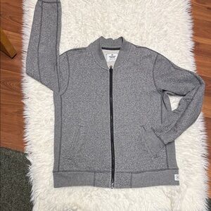 Reigning Champ Heather Grey Zip Up Sweatshirt/Bomber Jacket